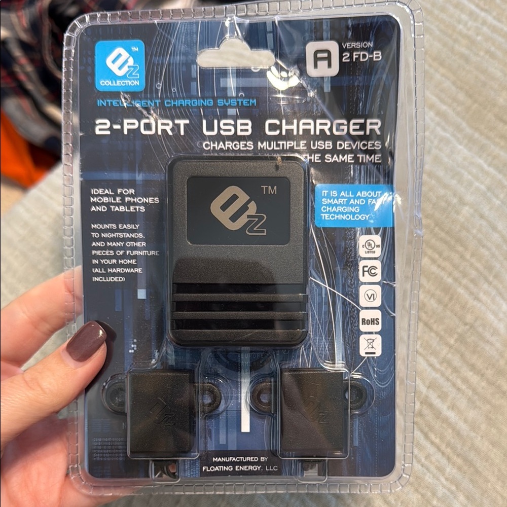 EZ Collection 2-Port USB Charger